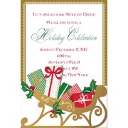 Christmas Invitations, Sleigh Pocket, Anna Griffin